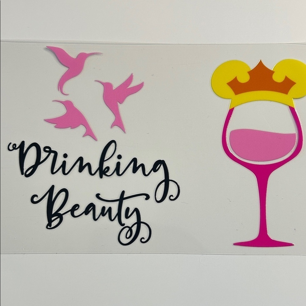 Drinking Beauty Cup Decal